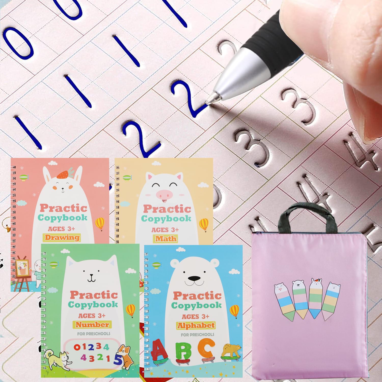 Reusable Handwriting Practice Book for Kids