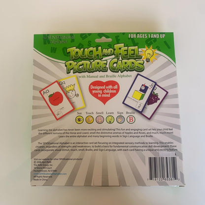 Touch and Feel Alphabet Flash Cards for Toddlers