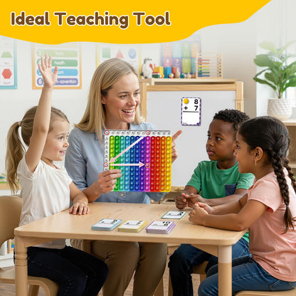 Math Flash Cards with Fidget Learning Chart