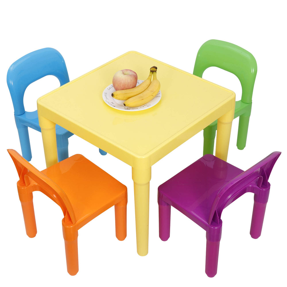 Kids Activity Table and Chairs Set for Playroom