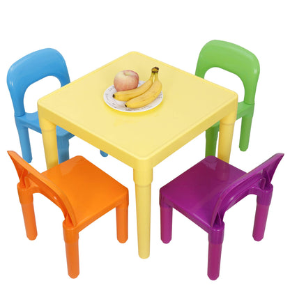 Kids Activity Table and Chairs Set for Playroom
