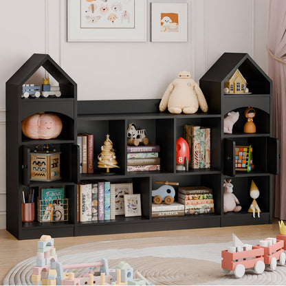Castle Shape Kids Bookshelf & Toy Storage Organizer