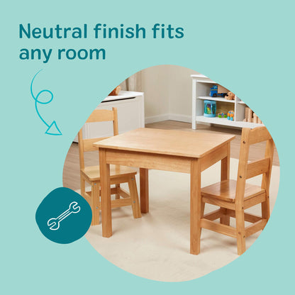 Melissa & Doug Solid Wood Table & Chairs