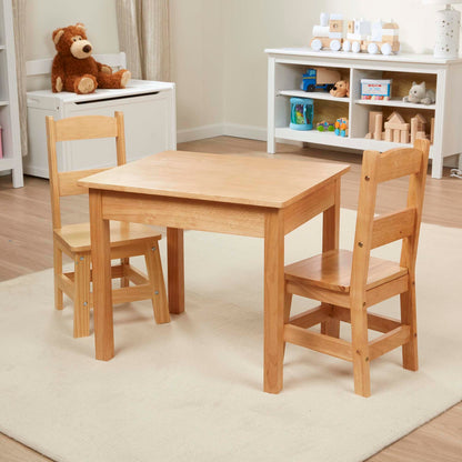 Melissa & Doug Solid Wood Table & Chairs