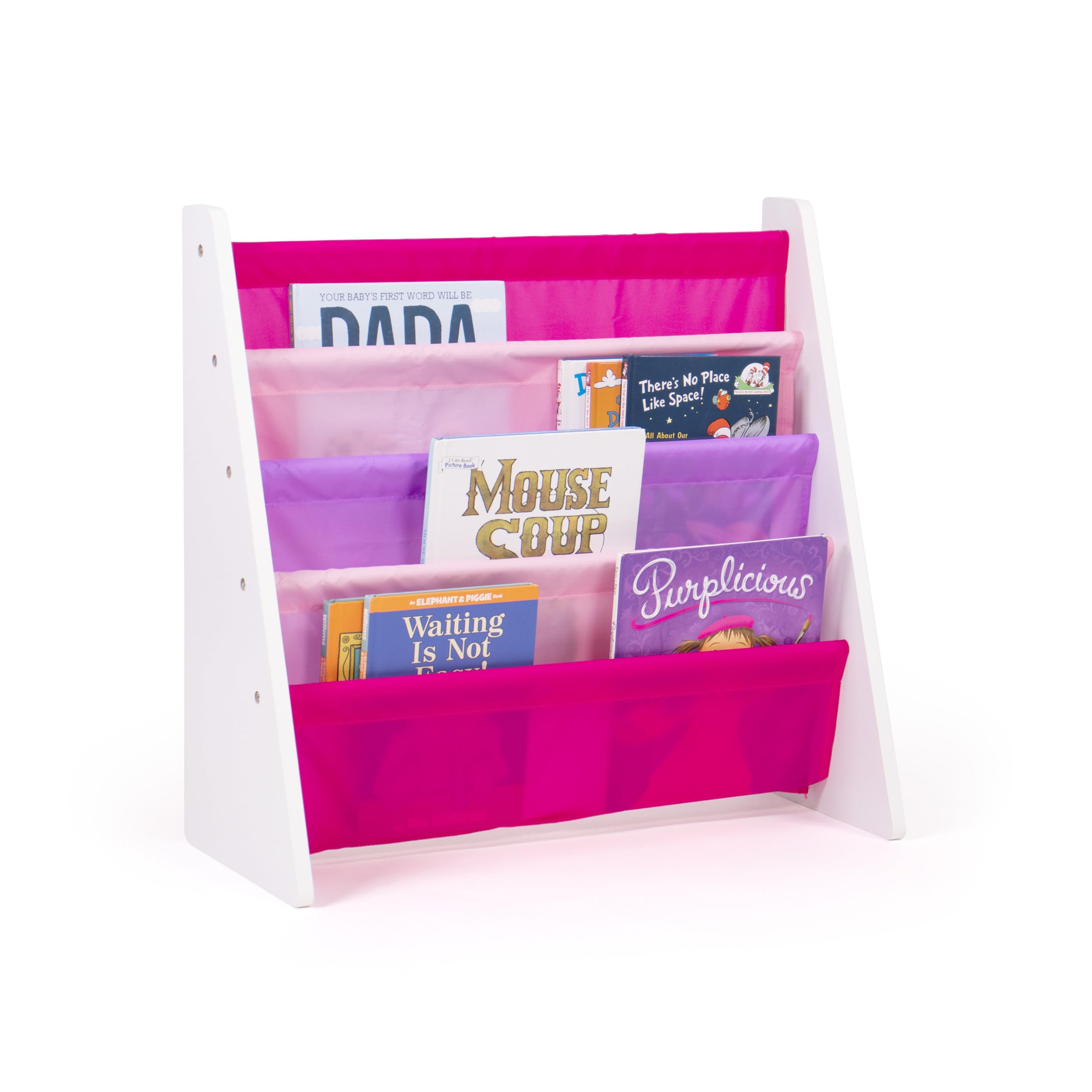 4-Tier Kids Sling Bookshelf Organizer