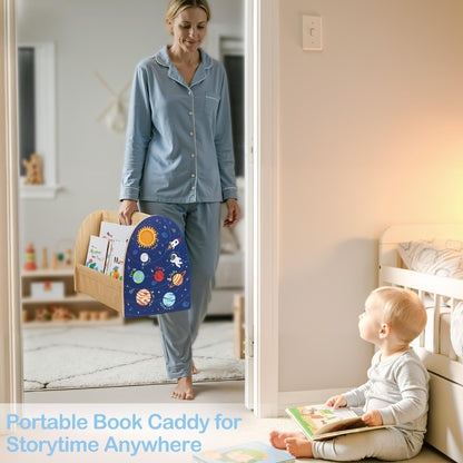 Double-Sided 4-Tier Montessori Kids Bookshelf