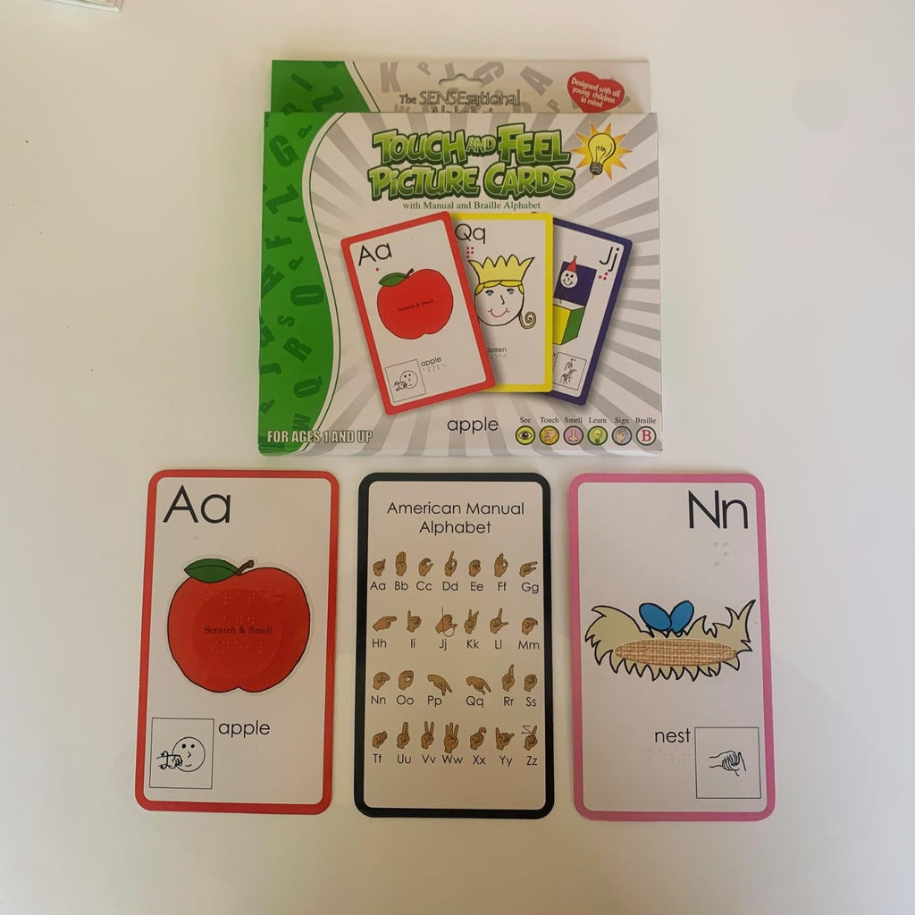 Touch and Feel Alphabet Flash Cards for Toddlers