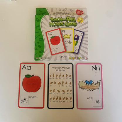 Touch and Feel Alphabet Flash Cards for Toddlers