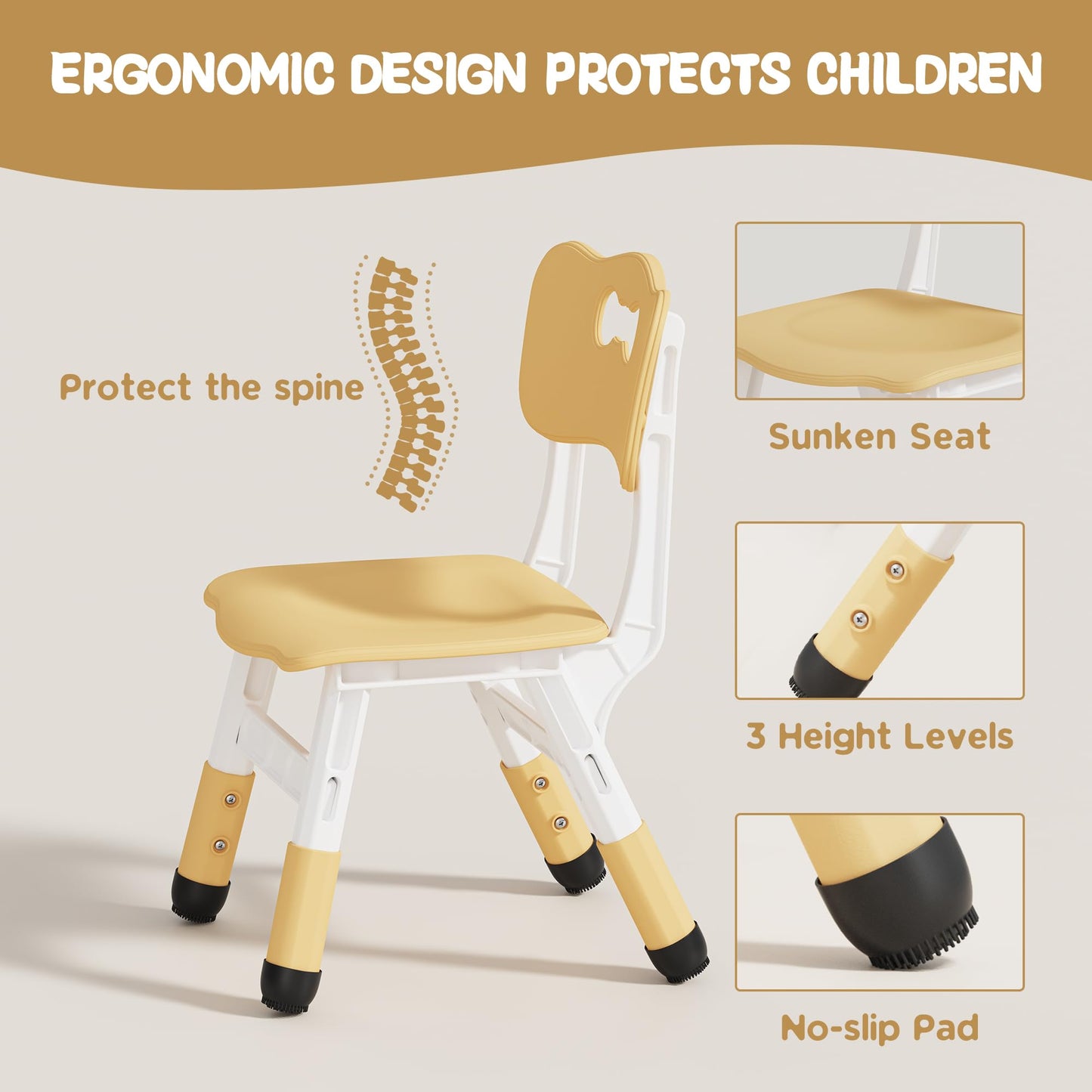 Adjustable Toddler Table and Chair Set