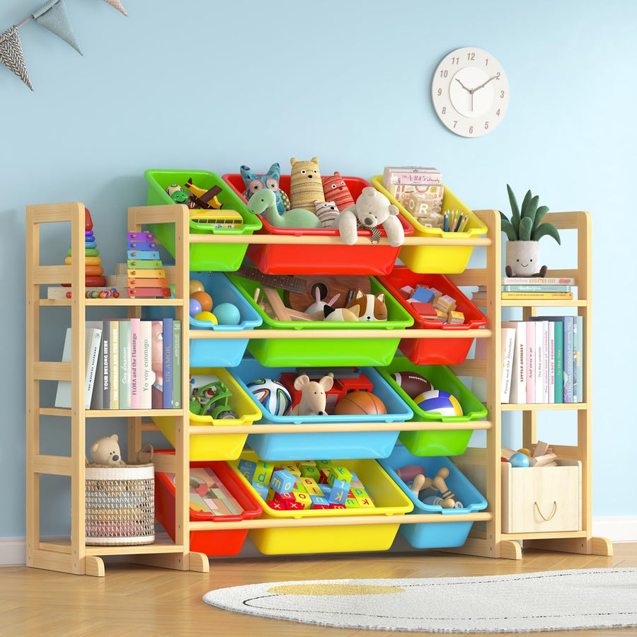 Large Kids Toy Storage Organizer with Shelves & Bins