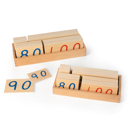 Montessori Wooden Decimal Number Cards Set