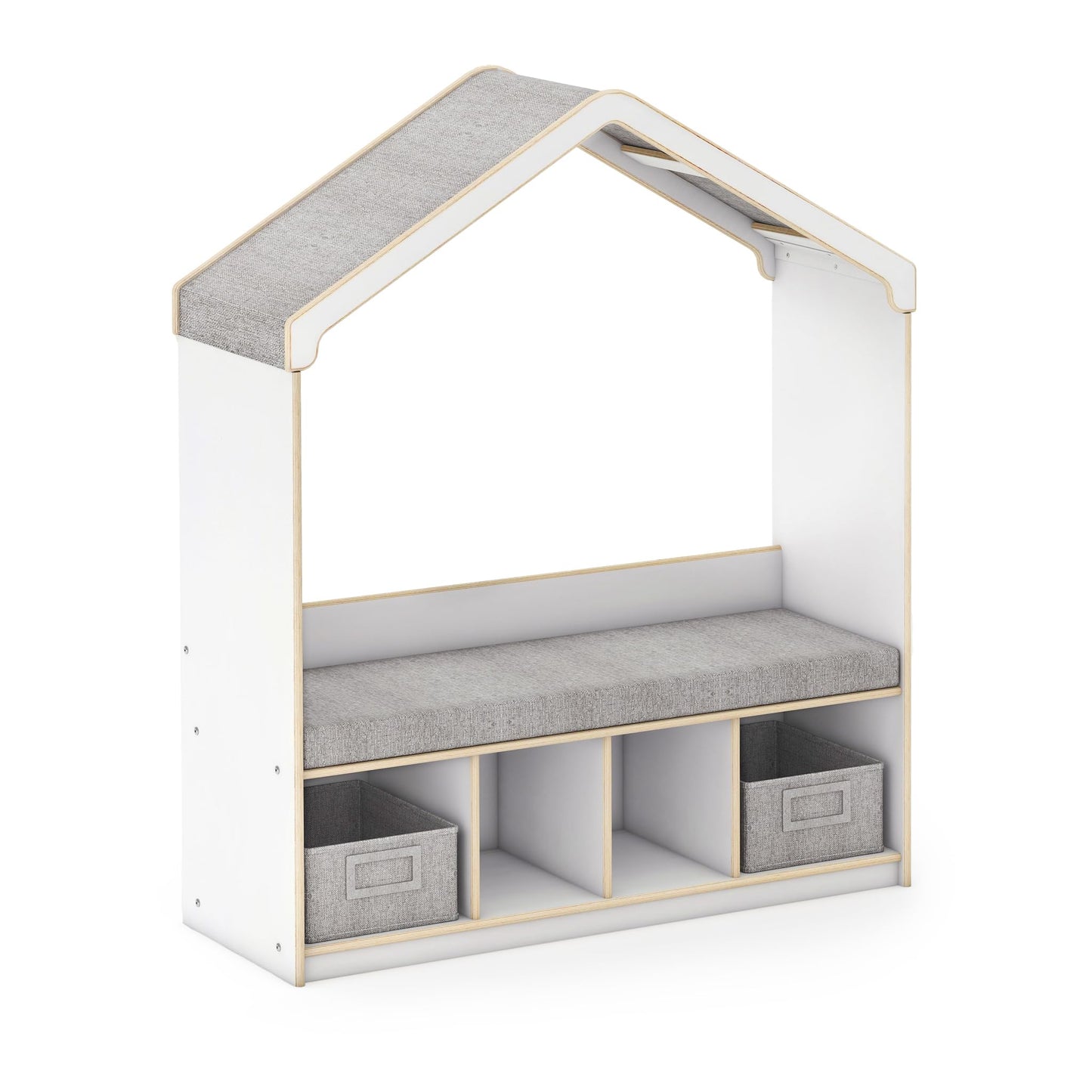Kids Reading Nook Wooden Bookshelf with Storage