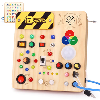 Montessori Busy Board for Toddlers 1-3 Years