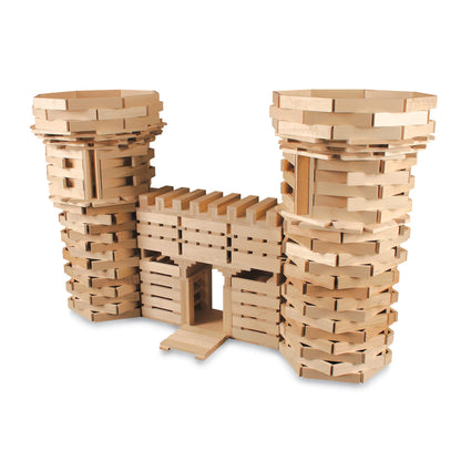 400-Piece Wooden Building Planks Set