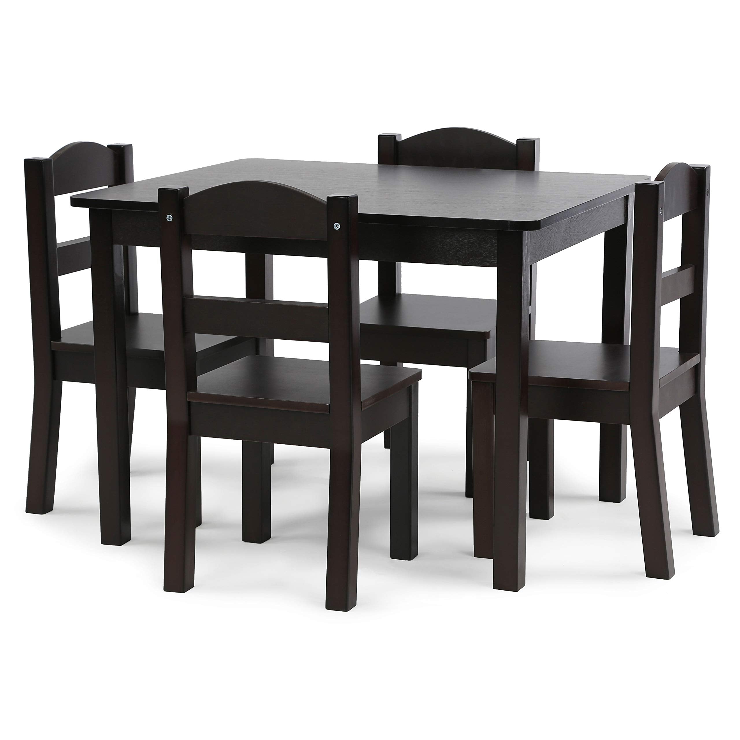Humble Crew Kids Wood Table & 4 Chairs Set, Toddler