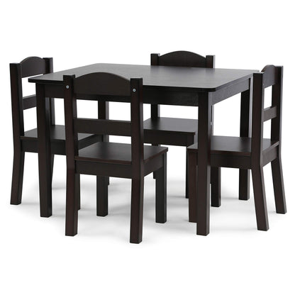 Humble Crew Kids Wood Table & 4 Chairs Set, Toddler