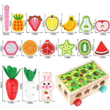 KMTJT Toddlers Montessori Wooden Educational Toys