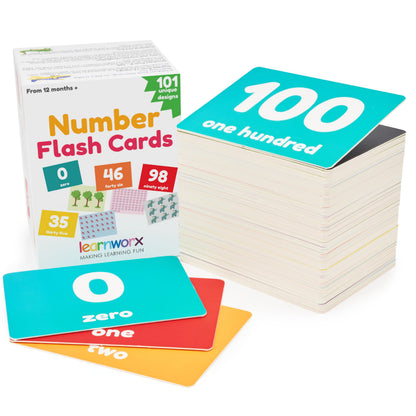 Number Flash Cards for Toddlers 1-100