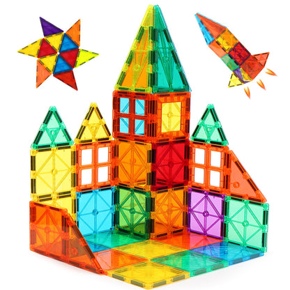 Magnetic Building Tiles STEM Learning Set