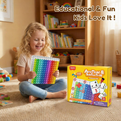 Math Flash Cards with Fidget Learning Chart