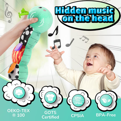 Musical Sensory Caterpillar Toy for Babies