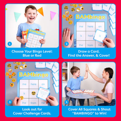 Sight Word Bingo Learning Game for Kids