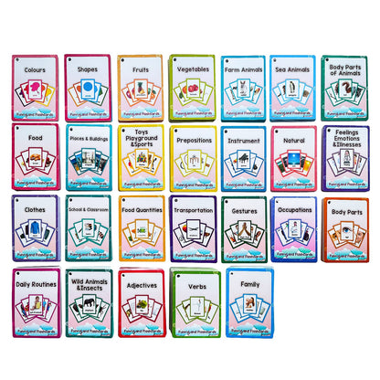 English Word Flash Cards for Preschool Learning