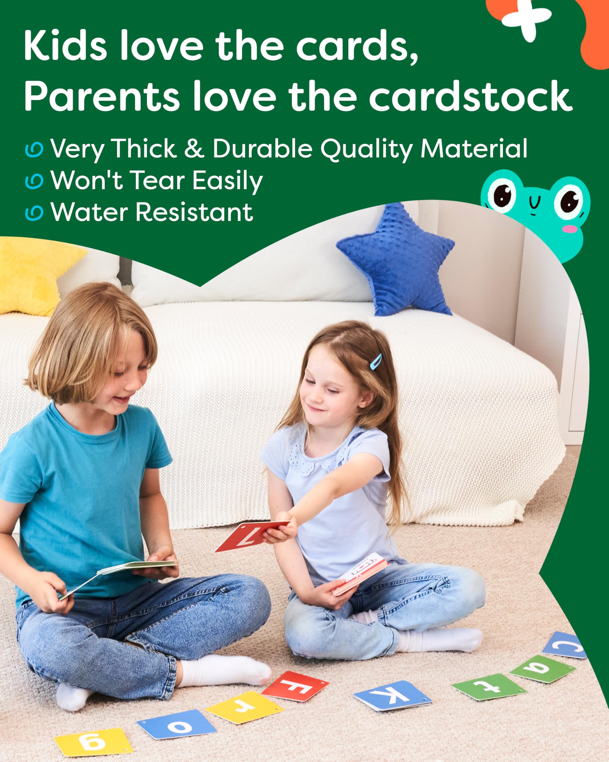 ABC Alphabet Flash Cards for Kids Ages 3-6