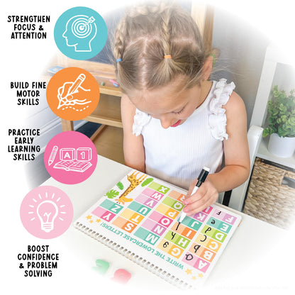 ABC Tracing Workbook for Preschool Kids
