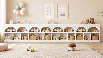 Kids Toy Storage Organizer with Bookshelf Drawers