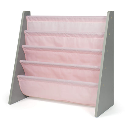 4-Tier Kids Sling Bookshelf Organizer