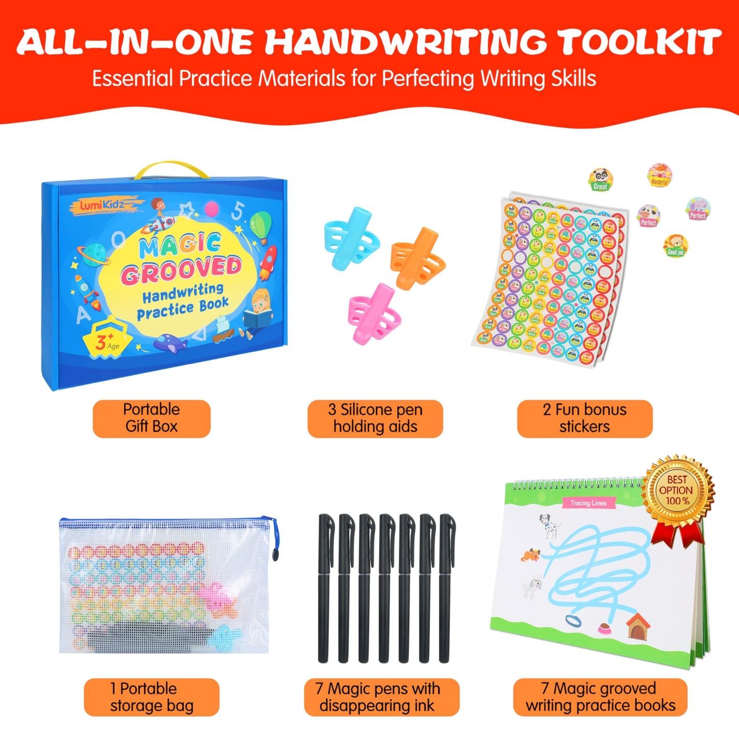 Reusable Grooved Writing Practice Books for Kids