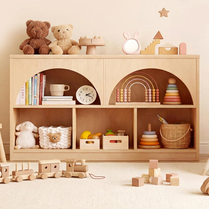 Kids Toy Storage Organizer with Bookshelf Drawers