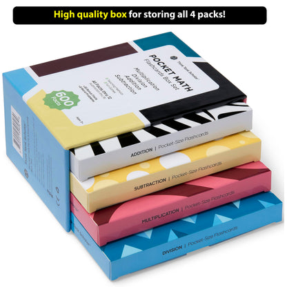 Jumbo Math Flash Cards Learning Set for Kids