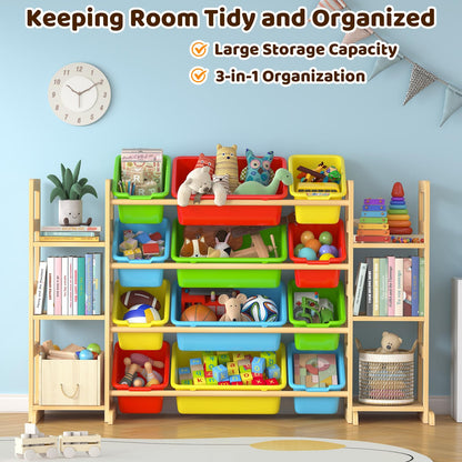 Large Kids Toy Storage Organizer with Shelves & Bins