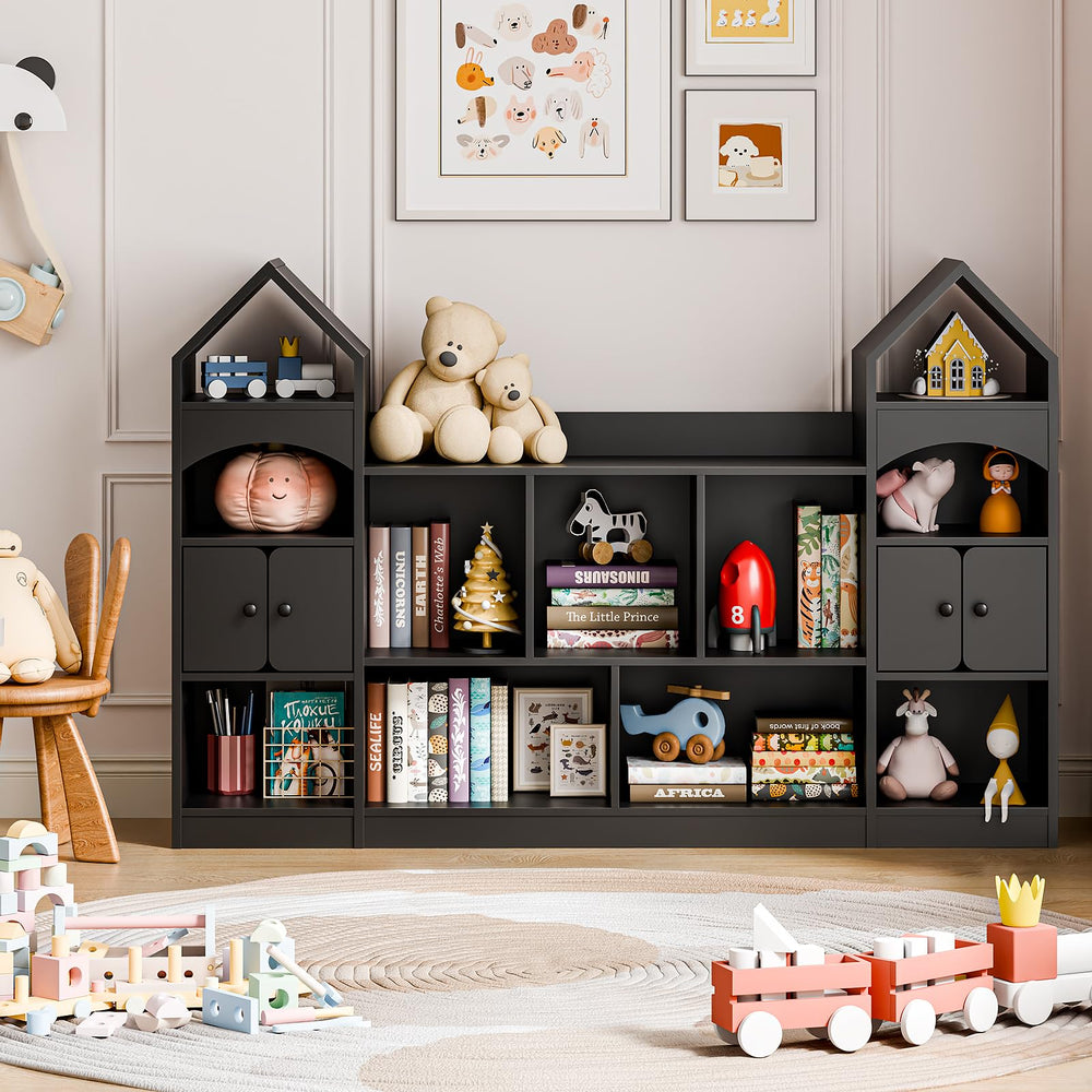 Castle Shape Kids Bookshelf & Toy Storage Organizer
