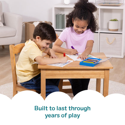 Melissa & Doug Solid Wood Table & Chairs