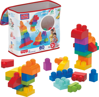 80-Piece Toddler Building Blocks Set