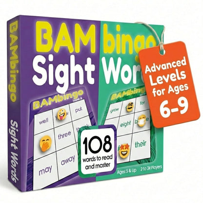 Sight Word Bingo Learning Game for Kids