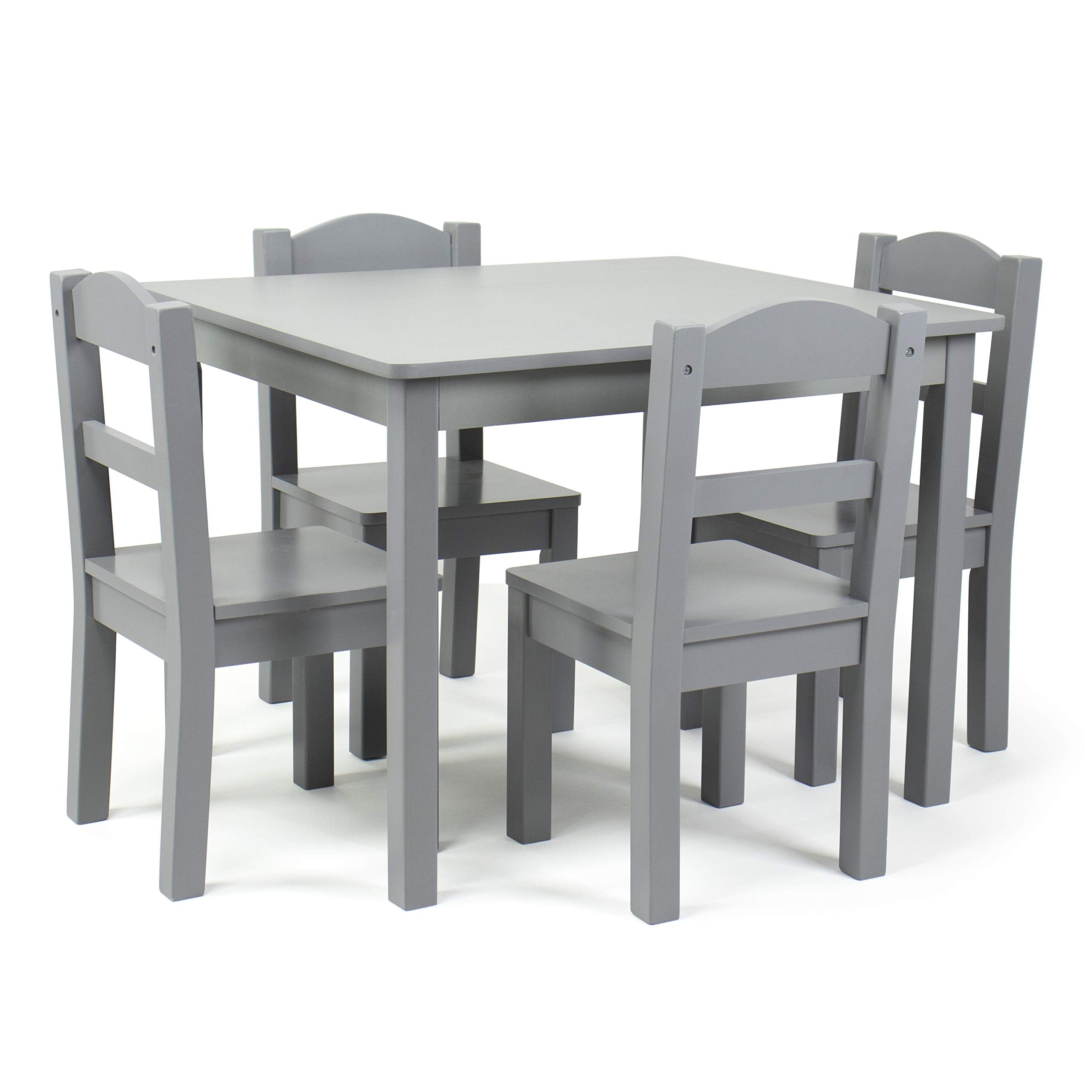 Humble Crew Kids Wood Table & 4 Chairs Set, Toddler