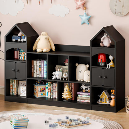 Castle Shape Kids Bookshelf & Toy Storage Organizer