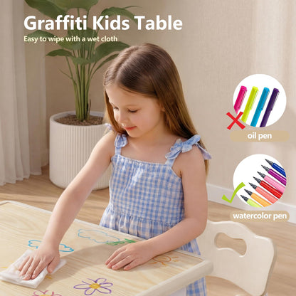 Kinder King Kids Table & 4 Chairs Set