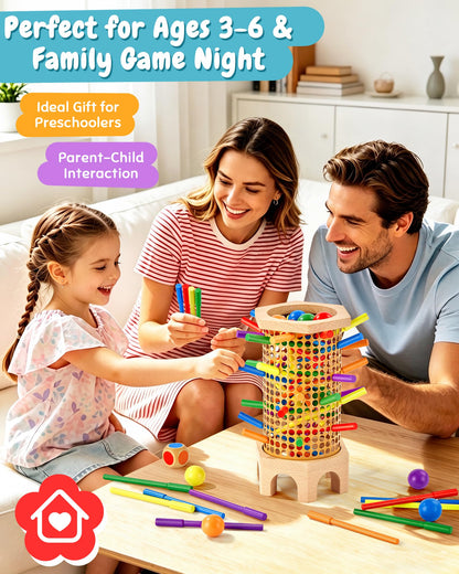 Wooden Stick Tower Montessori Game for Kids