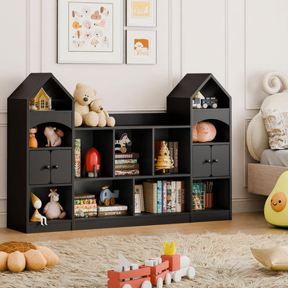 Castle Shape Kids Bookshelf & Toy Storage Organizer