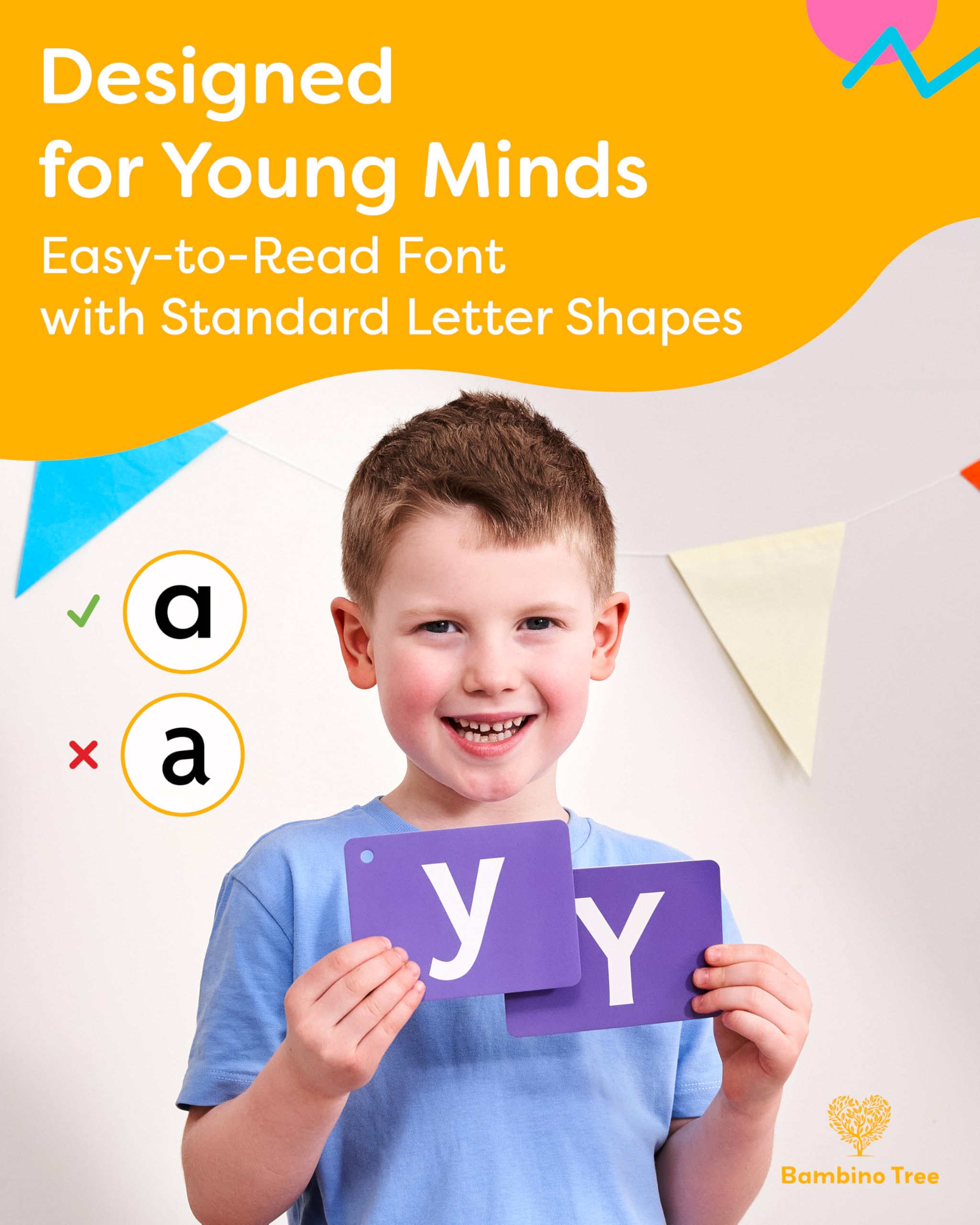 ABC Alphabet Flash Cards for Kids Ages 3-6