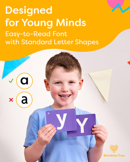 ABC Alphabet Flash Cards for Kids Ages 3-6