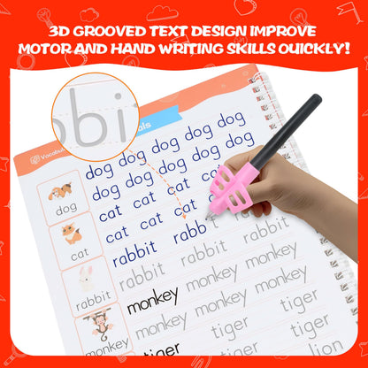 Reusable Grooved Writing Practice Books for Kids