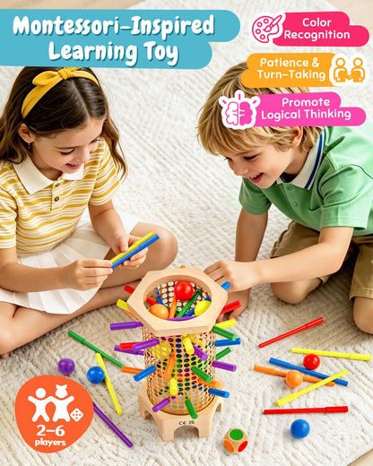 Wooden Stick Tower Montessori Game for Kids