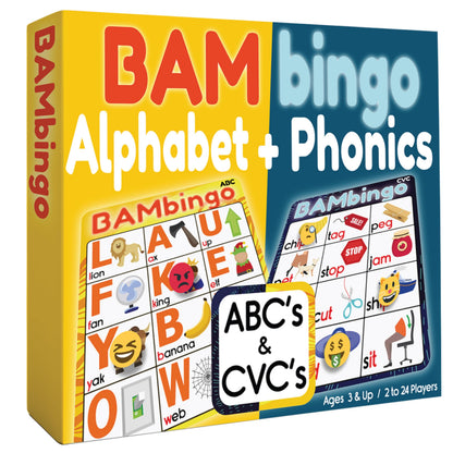 Alphabet Phonics Bingo Learning Game for Kids