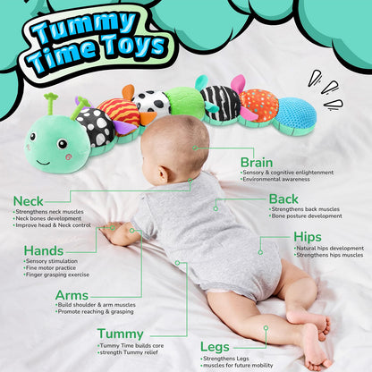 Musical Sensory Caterpillar Toy for Babies